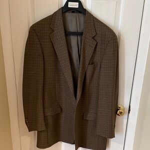 Nordstrom Hart Schaffner Marx Men's Gold Trumpeter Brown Check Blazer